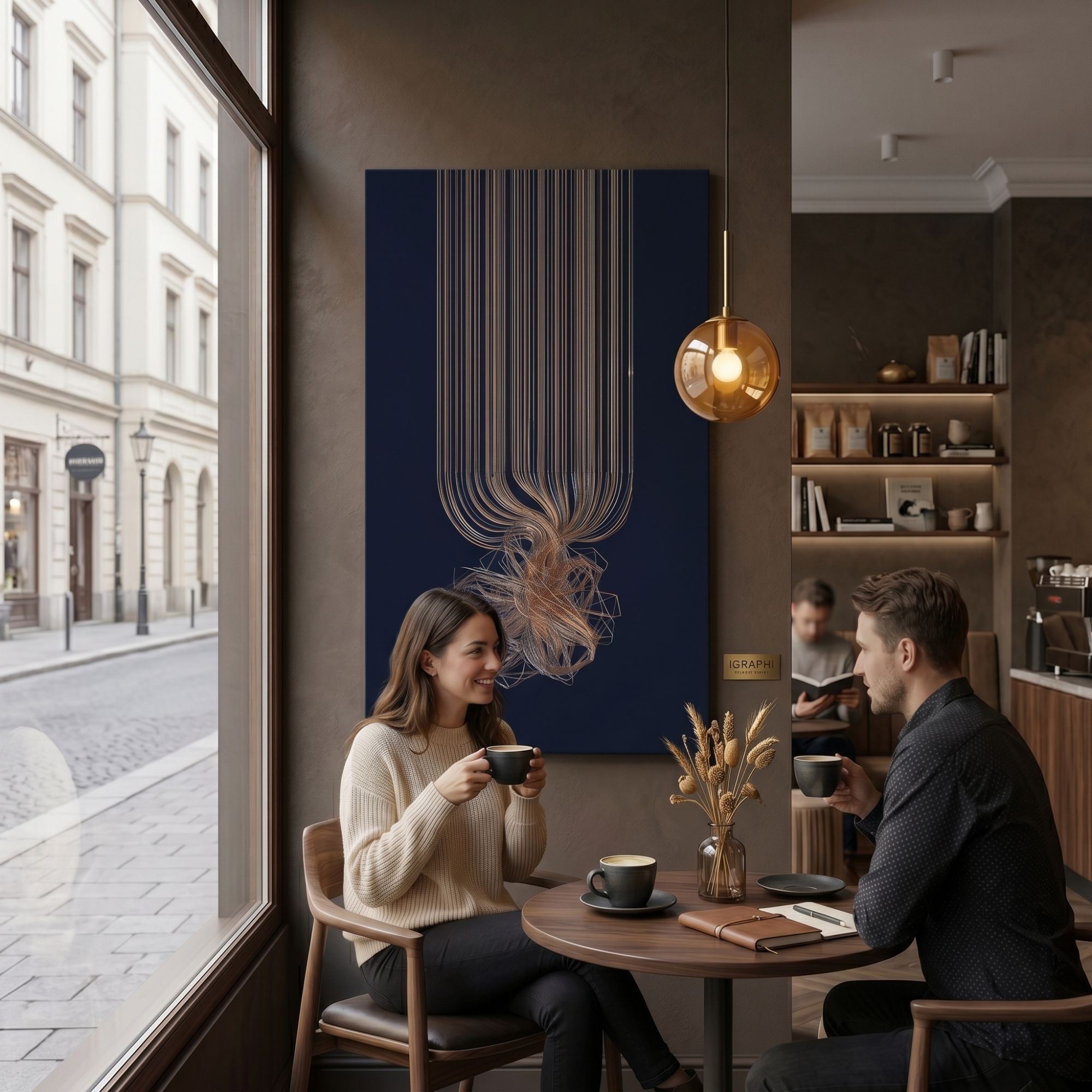 Canvas print in a room setting